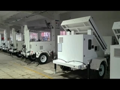 Torre CCTV mobile a energia solare con telecamere di sicurezza solari