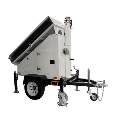 Trailer solare portatile personalizzabile Trailer di sicurezza solare con pannelli solari da 3*400W
