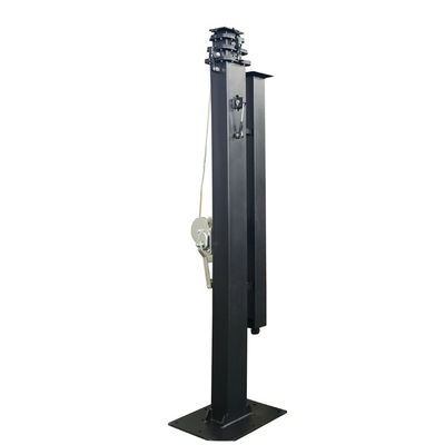 Altezza regolabile Mastello telescopico manuale 19ft 6m per rimorchio solare Torre di luce solare