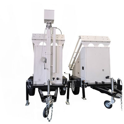 Trailers per generatori solari industriali mobili impermeabili