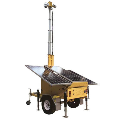 Veicolo di sorveglianza solare mobile Mobile Solar Trailer con pannelli solari da 3*400W