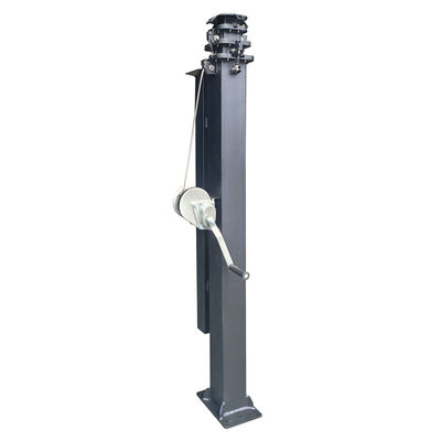4.5m 15ft 6m 19ft Mastello telescopico manuale per camere di sollevamento di rimorchi e luci LED