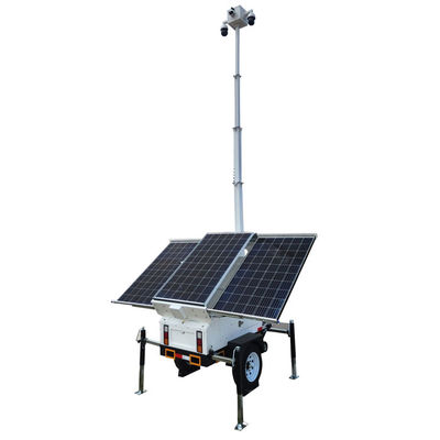 quality 24 ore su 24, 7 giorni su 7, trailer di videocamera solare con telecamere per cantieri remoti factory