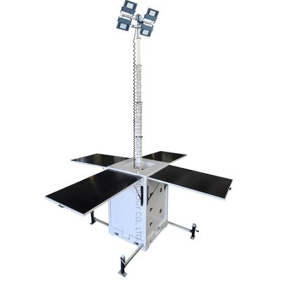 Nuova Energy Cube Solar Light Tower con pannelli solari da 4*435W per illuminazione di emergenza