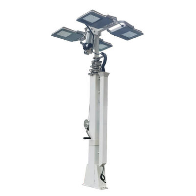 Altezza regolabile Mastello telescopico manuale 19ft 6m per rimorchio solare Torre di luce solare