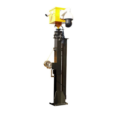 19ft Mast manuale galvanizzante a freddo Mast 70kg per rimorchio solare Torre di luce solare