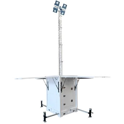 Alti mastelli a LED portabile torre di luce solare mobile per l'illuminazione del parcheggio