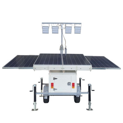 Torre luminosa solare ibrida con pannelli solari da 4*300W 4*200Ah batterie per il deserto