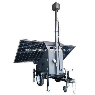 Trailer di sorveglianza solare mobile urbano per il parcheggio del giardino