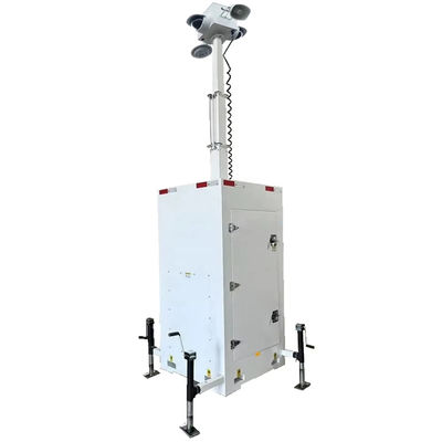 quality Unità mobile di torre CCTV con mastro manuale di 6 metri per il monitoraggio dei mercati factory