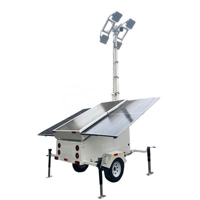 Soluzione di illuminazione Torre di luce solare con palo elettrico da 7 m per illuminare il campo sportivo