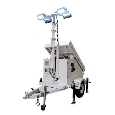 Batteria gel pannelli solari illuminazione omnidirezionale LED Light Trailer per ingegneria sul campo illuminazione edilizia