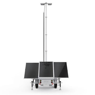 3*420W pannello solare monocristallino di silicio trailer di luce solare per l'illuminazione esterna del parcheggio