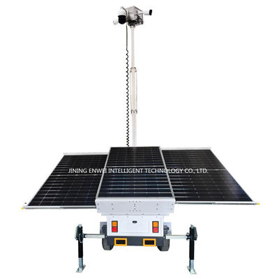 Apparecchio di sicurezza solare con telecamere per parcheggio esterno