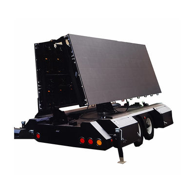 Display di propaganda portatile solare a doppio lato pieghevole a LED trailer pubblicitario per la pubblicità espositiva