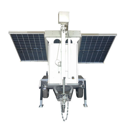Sistema portatile di pannelli solari di sicurezza 5G High Definition Camera Cctv Trailer per il monitoraggio del cortile