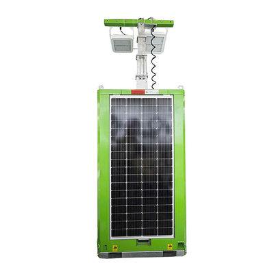 Omniporting Solar Power Light Tower Montato Telescopic Mast E Luci a Led Per Illuminazione Parco Urbano