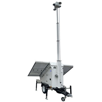 Cctv Camera di sicurezza trailer con 3 * 400W pannelli solari per il cantiere temporaneo