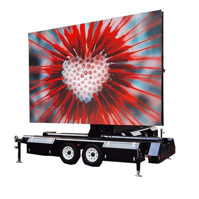Trailers a energia solare montati con schermo a LED Trailer all'aperto 16 livello grigio per esposizione di merci