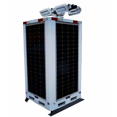 Protezione dell'ambiente Illuminazione a risparmio di energia rinnovabile Torre luminosa solare Cuboide a led per illuminazione scolastica