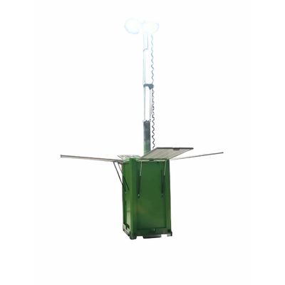 Sicurezza Stabilità Solar Led Light Tower Sistema di pannelli solari Led Cuboid Per l'illuminazione dei magazzini