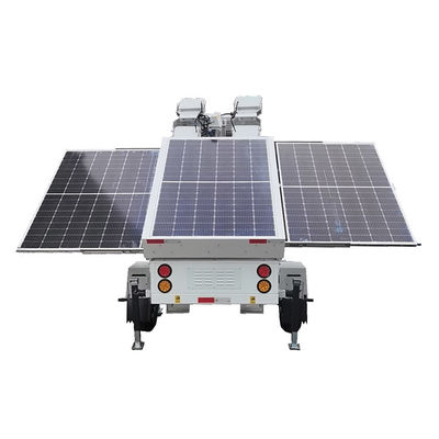Durabilità robusta Torre di luce solare mobile Sistema di energia solare Batteria gel LED Light Trailer per illuminazione temporanea