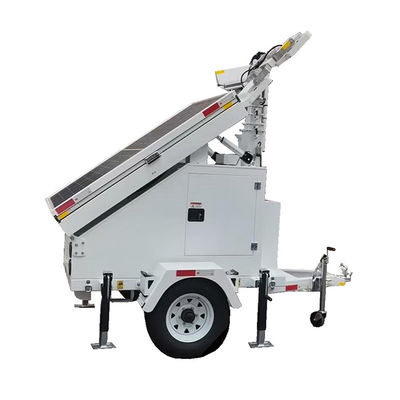 Versatilità Torre luminosa a LED a energia solare Trailer galvanizzato portatile a freddo per illuminazione notturna forestale