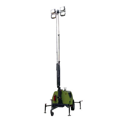 Fornitore di alimentazione indipendente Torre di illuminazione portatile a LED diesel per illuminazione portuale