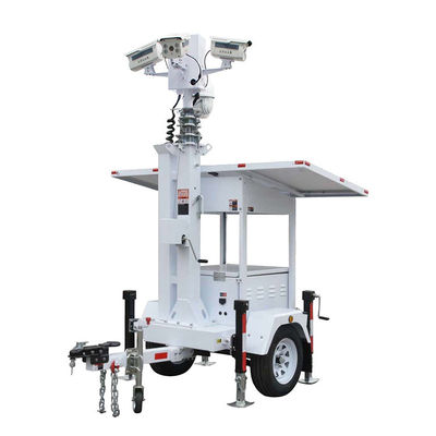 Forte adattabilità 2*420W pannello solare videocamera di sorveglianza Cctv trailer per il monitoraggio del parco