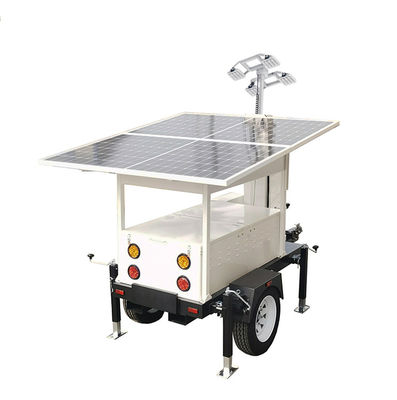 Torri di illuminazione a energia solare ad alte prestazioni Trailers portatili di illuminazione a LED per illuminazione temporanea