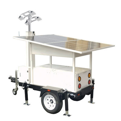 Accensione solare portatile Trailers montate luci a LED DC24V per illuminazione espositiva commerciale