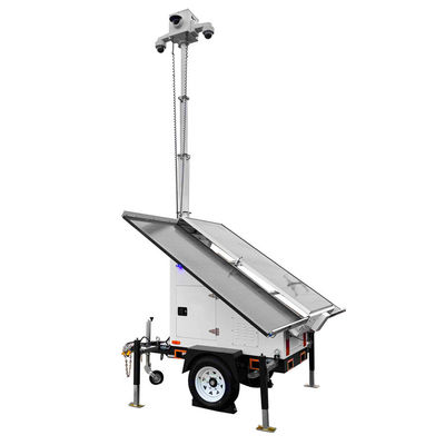 Apparecchio a rimorchio con fotocamera solare con pannelli solari da 3*400 W per il monitoraggio del parcheggio