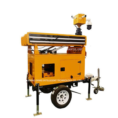 Trailers di telecamere di sicurezza solari mobili Trailers portatili di telecamere di sicurezza solari per il monitoraggio dei cantieri