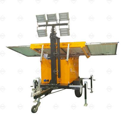 Trailers con pannelli solari da 3*460W per l'illuminazione di aree remote