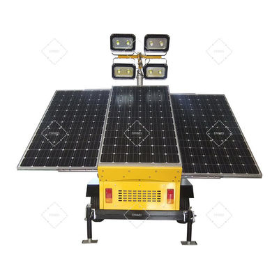 Torri di luci solari mobili con batterie in gel da 4*200Ah per l'illuminazione dei ranch