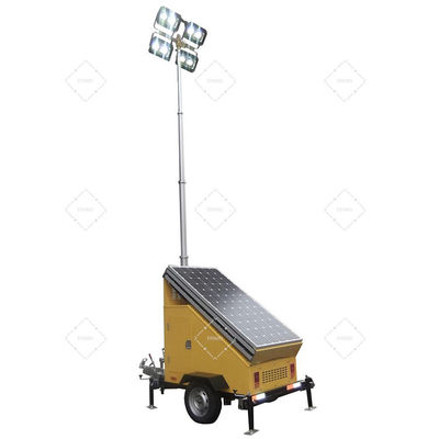 Trailers portatili per illuminazione a energia solare con controllore MPPT 60A per illuminazione portuale