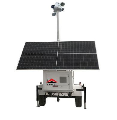 Basso consumo di energia Energia solare 5G Camera di sorveglianza trailer per la sorveglianza rurale