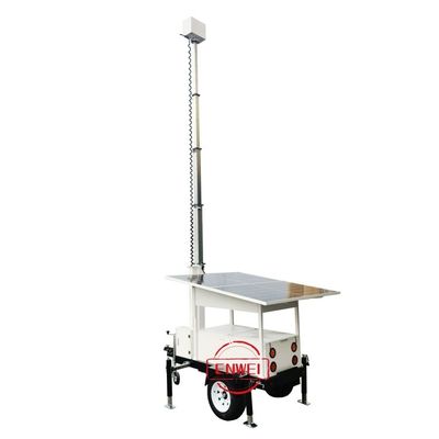 Controllo remoto Mobile Trailer di sorveglianza Mobile CCTV Trailer per aree remote