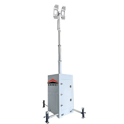 Torre di illuminazione a LED portatile standard USA con albero telescopico da 6 metri per illuminazione di attività