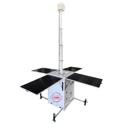 Unità di sorveglianza solare mobile con telecamere PTZ per il monitoraggio remoto di grandi aree agricole