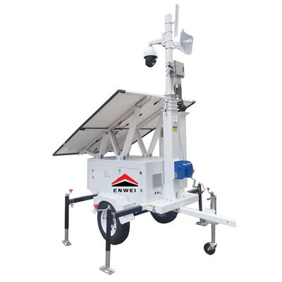 Trailers di sorveglianza solare con luce di Srtrobe per il monitoraggio dei cantieri