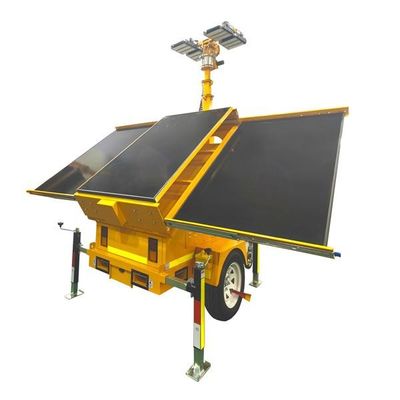 Trailers solari mobili con luci a LED per cantieri illuminazione notturna