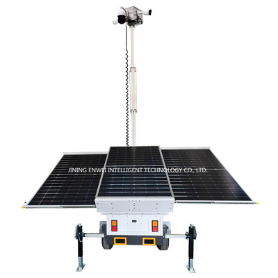 Nuovo trailer di sorveglianza solare con telecamera 4K per aree remote senza elettricità
