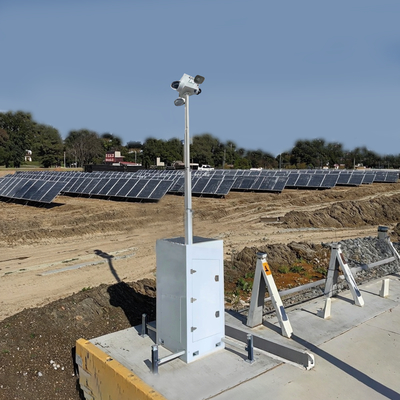 Torre telecamera di sorveglianza CCTV Cubo di sorveglianza portatile per il monitoraggio del cantiere