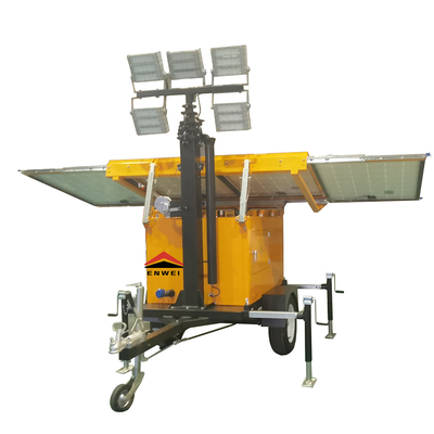 Rimorchio di illuminazione a LED a energia solare altamente flessibile per l'illuminazione di fabbriche