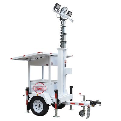 quality Rimorchio solare mini per la sicurezza mobile con torre CCTV montata con luce LED per magazzino factory