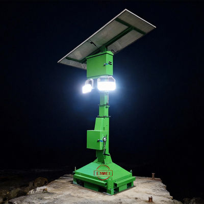 Torre di luce solare portatile per cantiere con pannello da 420W 35H