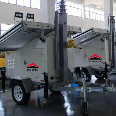 Sistema di telecamere con pannelli solari per il monitoraggio del parco chimico, spostabile in qualsiasi momento