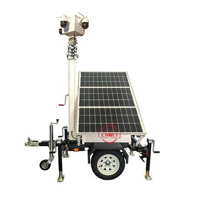Flessibile rimorchio di sorveglianza solare 360° copertura della fotocamera illuminazione notturna per i siti di lavoro miniere