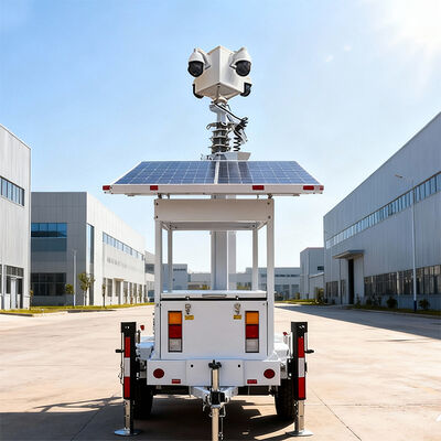 Trailers integrati con telecamere a energia solare per soccorsi in caso di catastrofi